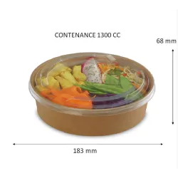 BOL SALADE KRAFT BRUN