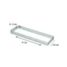 Rectangle perforé en inox le moule de cuisson adapté aux pros