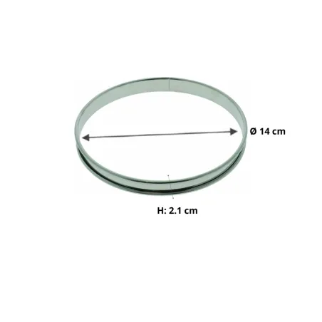 Cercle en inox à bords roulés pour tarte, le choix professionnel