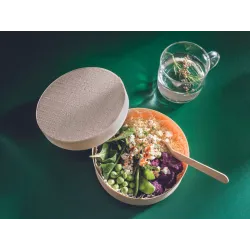 Boite ronde bois avec couvercle + caissette Boite ronde bois avec couvercle + caissette