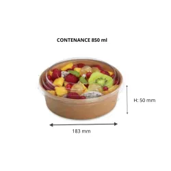 BOL SALADE KRAFT BRUN