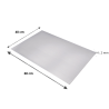 Plaque aluminium sans rebords de dimension 60 x 40 cm
