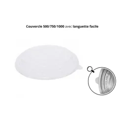 COUVERCLE PP BOL SALADE KRAFT BRUN