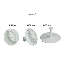 Découpoir plastique en forme de feuille de houx