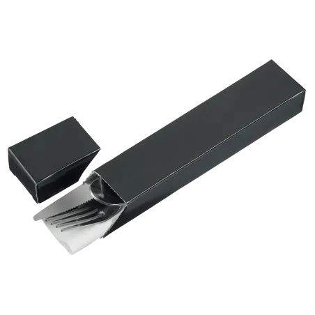 COFFRET COUVERTS CARTON NOIR VERNI