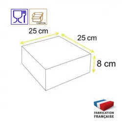 Boite pâtissière à face tombante l’emballage alimentaire plus pratique