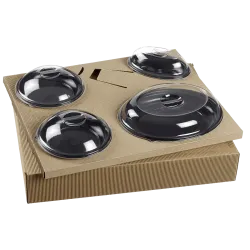 Kit plateau repas vaisselles + couvercle