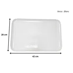 Plateau traiteur carton Blanc