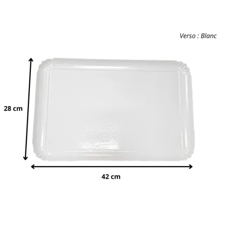 Plateau traiteur carton Blanc