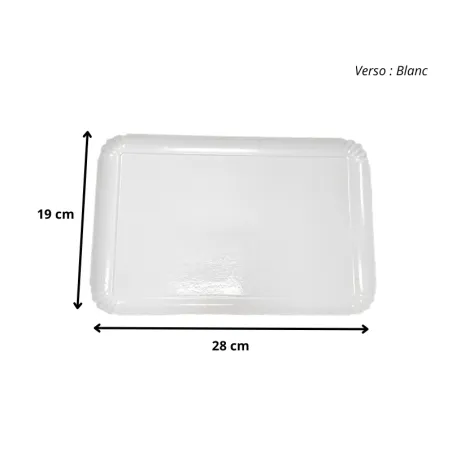 Plateau traiteur carton Blanc