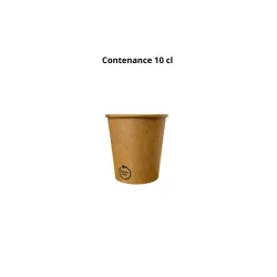 Gobelet carton Sans Plastique Biodégradable