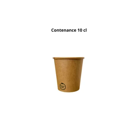 Gobelet carton Sans Plastique Biodégradable