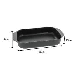 Plat à rôtir professionnel 280°C 40 x 26 x H6.5