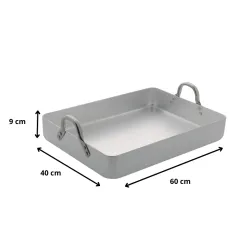 Plat à rôtir aluminium 60 x 40