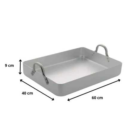 Plat à rôtir aluminium 60 x 40