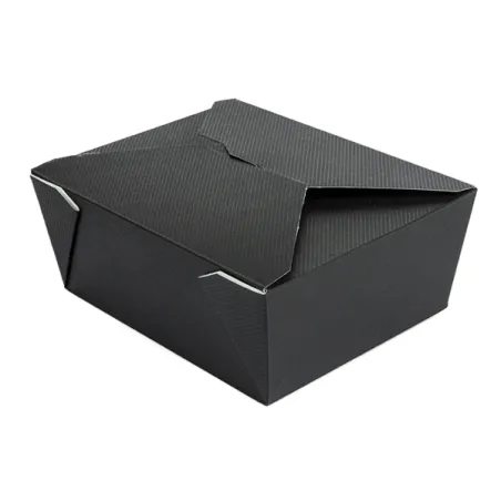 Boite carton repas noire Boite carton repas noire