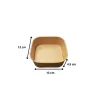 Pot carton carre Kraft 500 ML