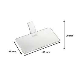 Support à pâtisserie Palet' rectangle transp. 100x55x20 mm
