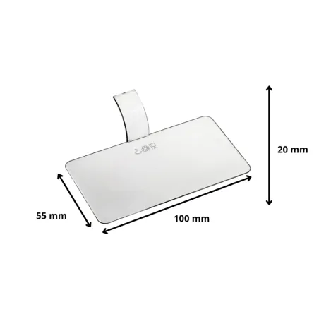 Support à pâtisserie Palet' rectangle transp. 100x55x20 mm Support à pâtisserie Palet' rectangle transp. 100x55x20 mm