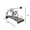 Coupe frites sur socle avec couteau et poussoir avec dimensions
