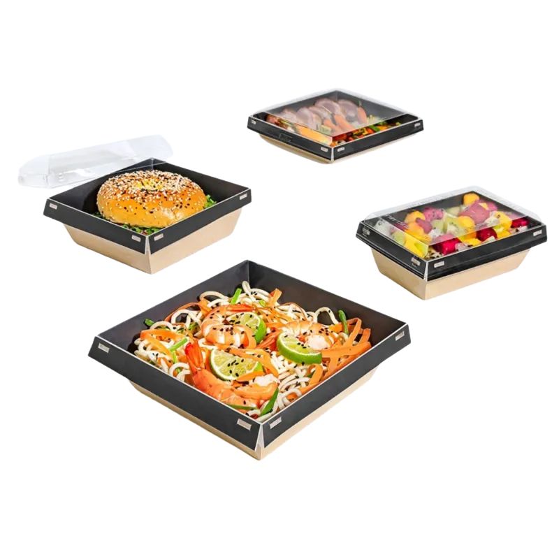 Boite salade étanche biodégradble luxifood